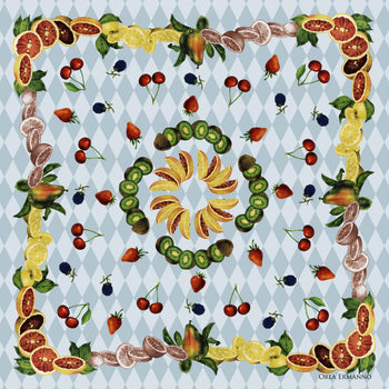 Harlequin Citrus Pale Blue